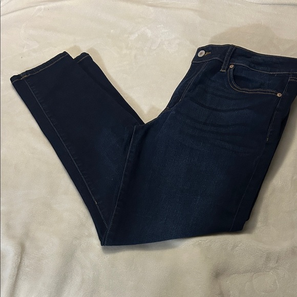 KANCAN SUPER DARK WASH SKINNY NON-DISTRESSED JEANS WOMENS SIZE 15/31 - Picture 4 of 10